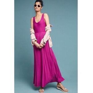 Anthropologie Fuchsia Maxi Dress